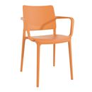 Stol Artin med armstöd, orange, 4 st/fp