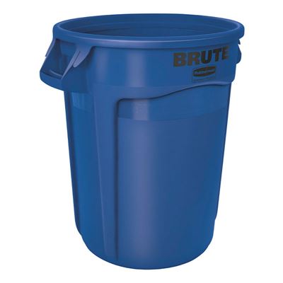 Plasttunna Rubbermaid Brute, 75 L, blå