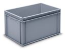 Plastback Alfred, lastkapacitet 20 kg, silvergrå, volym 60 l, yttre höjd 325 mm, 2-pack